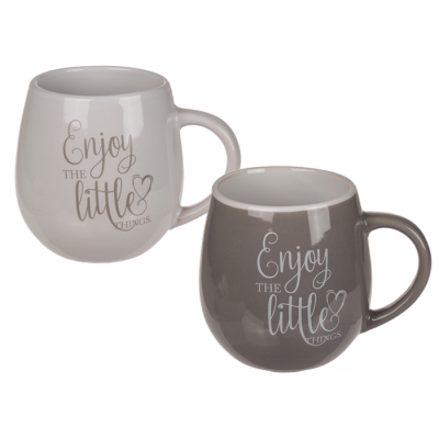 Mug, Enjoy the little things, approx. 10 cm, from wholesale and import